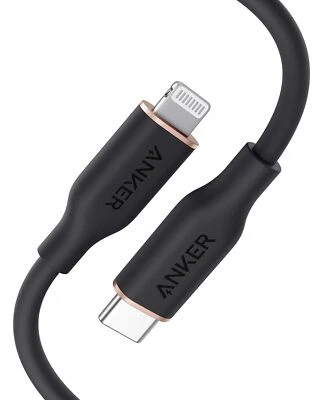 Anker USB C to Lightning Charging Cable 3ft Silicone for iPhone MFi-Certified - Image 1 of 4