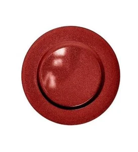 Set 6 Red 33cm Glitter Charger Plates Christmas Decoration Table Settings - Picture 1 of 1