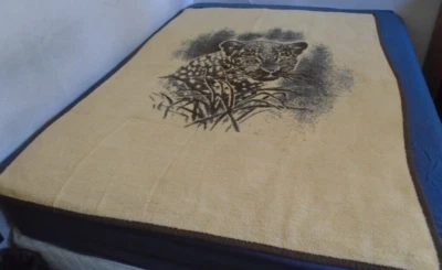 IBENA Relax Dolan Reversible Leopard Print Rectangular Vintage Quilt - Image 1 of 4