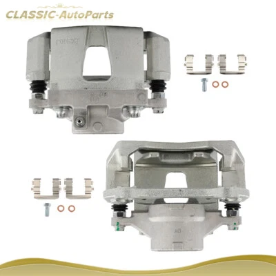 Par de pinzas de freno delanteras con soporte para Hyundai Sonata 2015-2019 Foto 1 de 4