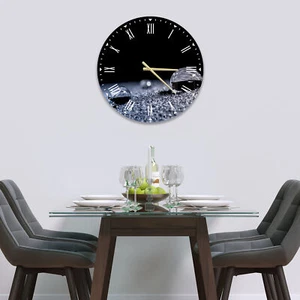 Premier Range Glass Clocks in Various Digitally Printed Designs - Picture 1 of 96