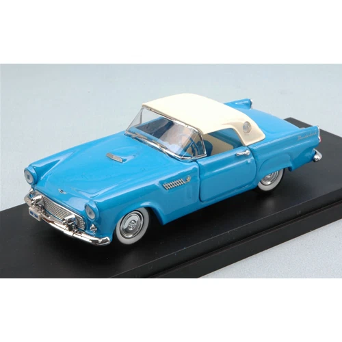 FORD THUNDERBIRD 1956 LIGHT BLUE WITH WHITE SOFT TOP 1:43 Rio Auto Stradali Mode - Immagine 1 di 1