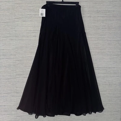 Maxi Falda Alex Evenings Mujer Gasa XL Negra Línea A Elegante Fiesta NUEVA Foto 1 de 4