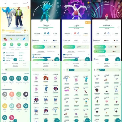 Pokémon Acc Go - Lvl70 - 203 Shiny - 121 Legendary - Image 1 of 4