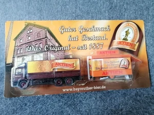 Bayreuther Bierbrauerei mini Werbetruck, MB Atego brauner LKW Schankwagen 1:87 - Picture 1 of 8