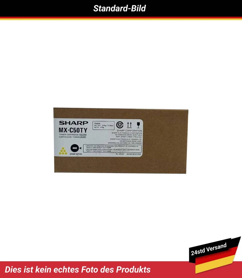MXC50TY Sharp MX-C507F Tonerkartusche Gelb - Bild 1 von 4
