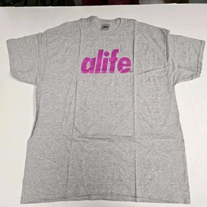 RARE ALIFE NYC Tee 'ALIFE Logo' Grey Purple T-Shirt  / Size Extra Large - Picture 1 of 4