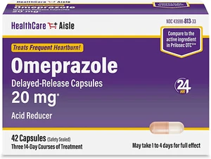 Omeprazole 20 Mg, 42 Delayed-Release Capsules - Acid Reducer, Treats Frequent He - Picture 1 of 7