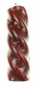 Garden ridge hoston red twisted candle 8 inch tall Christmas Halloween holidays - Picture 1 of 4