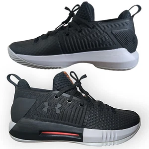 Under Armour Drive 4 Low Black/Gray Basketball Shoe Size 9M 3000086-005 - Picture 1 of 15