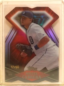 2011 TOPPS DIAMOND DIE CUT BLACK DDC-10 MIGUEL CABRERA 17/60 WITHOUT COATING - Picture 1 of 2