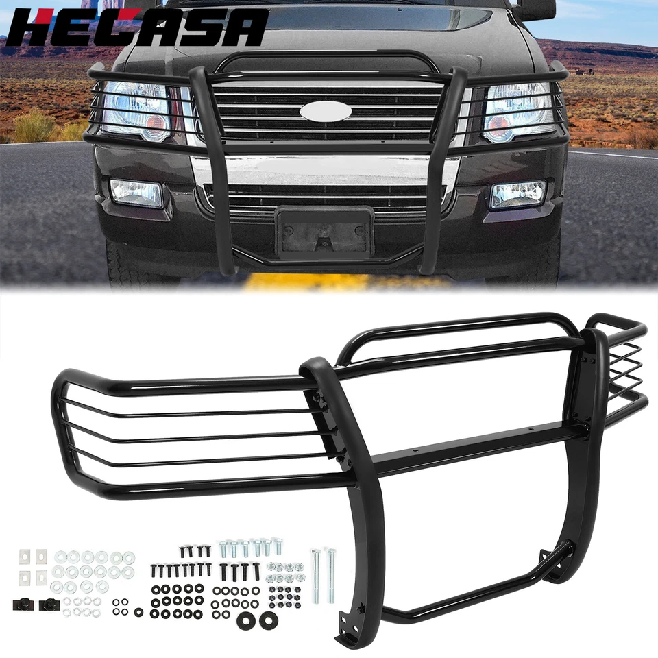 For 2006-2010 Ford Explorer Black Bumper Grille Brush Guard 4DR Powder coated Foto 1 de 4