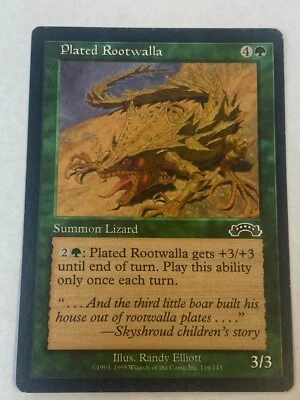 Plated Rootwalla -  Magic the Gathering MTG Exodus Single Card - Image 1 of 3