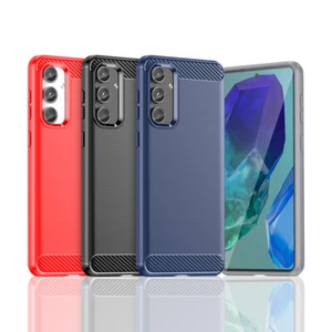 Für Samsung Galaxy M55, Luxus stoßfeste klassische weich gebürstete schmale Hülle Case - Bild 1 von 18