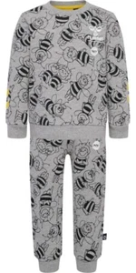 Hummel Kids Tracksuit Maya Aop Crewsuit Grey Melange - Picture 1 of 10