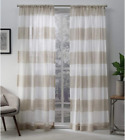 Exclusive Home Curtains Darma Light Filtering Semi-Sheer Linen Rod Pocket Curtai