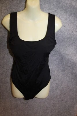 BADEANZUG SCHWIMMANZUG  GRÖSSE 42 SCHWARZ UNI MIT PADS VON C&A - Bild 1 von 2