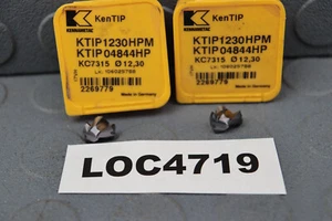 KENNAMETAL DRILL INSERT TIP ( 12.3MM ) KTIP1230HPM LOC4719 - Picture 1 of 6