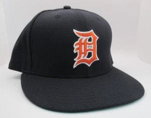 Sombrero ajustado New Era de los Tigres de Detroit talla 7 logotipo liso Cooperstown retro 59FIFTY - Imagen 1 de 10