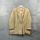 Vintage Pendleton Coat Womens L Cream Jacket Wool Collared Button Made In Usa