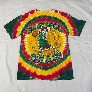 Grateful Dead Lithuania Shirt Mens Small S Tie Dye Basketball Liquid Blue Logo - Picture 1 of 9