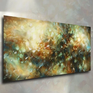 Art Mix Lang abstrakte Malerei zeitgenössisch modern Original C.O.A - Bild 1 von 4
