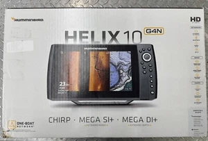 Humminbird Helix 10 Chirp Mega Si+ GPS G4N Fishfinder w/Mega Transducer - Picture 1 of 7