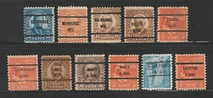 Bureau Pre-Cancels, Wisconsin/Minnesota/S Dakota, 1927-60, Milwaukee, Duluth + - Picture 1 of 2