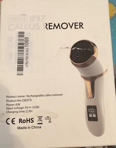 Rechargeable Electric Foot File Electric Pedicure Sander IPX7 Waterproof 2 Speed - Picture 1 of 11