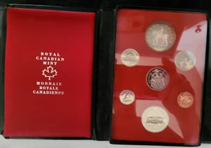 Juego de 7 monedas Canadá 1973 doble dólar de plata PEI ascensión - Imagen 1 de 8