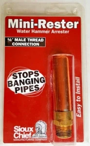 SIOUX CHIEF MINI RESTER PARAGOLPES DE AGUA 1/2" Conexión rosca macho 660-2 - Imagen 1 de 3