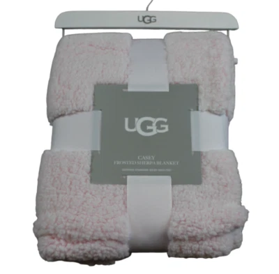 UGG Casey Rosa Esmerilado Sherpa Polar Bebé Manta Infante Niñas Suave NUEVO CON ETIQUETAS RARO Foto 1 de 4