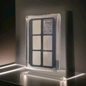 Starter Pack Single Gram Fine Silver .999  1g Silver Bar In Storage Case Holds 6 - Picture 1 of 3