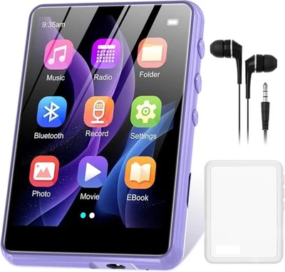 128GB MP3 Player Bluetooth 5.4 mit 2,4 Zoll TFT-Farbbildschirm HiFi-Musik-Sport - Bild 1 von 4