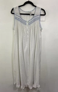 Adonna L Nightgown White Cottagecore Prairie Edwardian Embroidered TRAD Modest - Picture 1 of 11