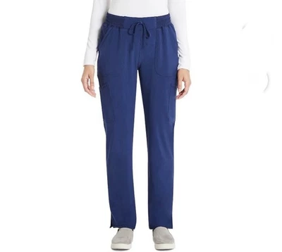 Pantalón Médico Scrubstar Para Mujer Antimicrobiano Premium Rendimiento Pierna Recta Azul Foto 1 de 4