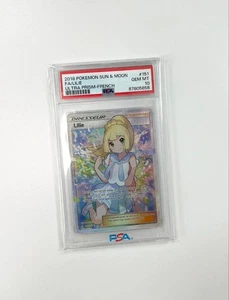 PSA 10 2018 Pokemon Sun & Moon Ultra Prism #151 Fa / Lilie Ultra Prism-French - Picture 1 of 2