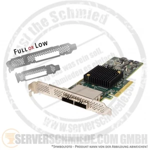 Contrôleur LSI SAS9207-8e 9207-8e 2x SFF-8088 6G SAS HBA bibliothèque de bandes PCIe x8 - Photo 1/4
