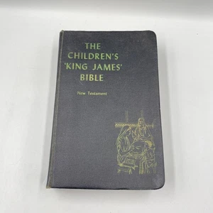 Vintage 1960 Children's King James Bible New Testament USA Hardcover Illus Maps - Bild 1 von 10