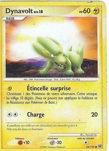 Carte Pokemon " DYNALVOLT " Niveau 18 Aube Majestueuse PV 60 64/100 - Imagen 1 de 1