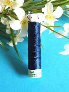 190B/ Beautiful Spool Of Pure Silk Thread Gutermann Blue Firecracker No. 232 - Picture 1 of 1