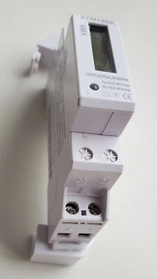 120V. USA market Single phase energy  KWh Sub-meter - DIN rail. Pulse output. - Image 1 of 4