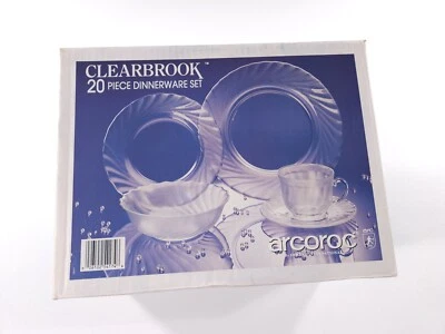Vintage Clearbrook Arcoroc 20 Piece Dinnerware Set Open Box - Image 1 of 4