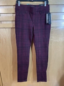 Liverpool Reagan Printed Skinny Burgundy Leggings Pants Women’s Size 6/28 NWT - Picture 1 of 13