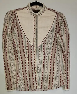 Womens Roper Rustic Long Sleeve Shirt With Lace Accents Western Print Size 14/16 - Picture 1 of 7