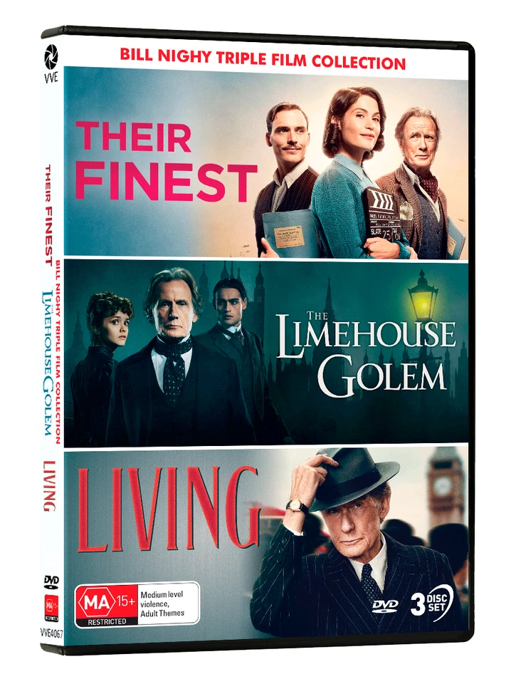 BRAND NEW Bill Nighy Film Collection DVD R4 Movie Living | Their Finest - image 1 of 1