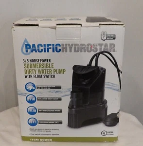 Pacific Hydrostar 3/5 PS Schmutzwasser-Tauchpumpe mit Schwimmerschalter 69298 NOS - Bild 1 von 6