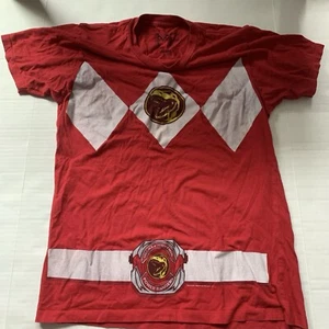 Mighty Morphin Power Rangers Red Shirt Sz S Costume Cosplay Dino ( See Descipt - Picture 1 of 6