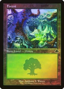 Forest FOIL RETRO - 411 - Basic Land - Dominaria Remastered DMR MTG - Picture 1 of 1