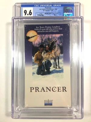 CGC Grade 9.6 Prancer 1990 VHS Sam Elliot Brand New Factory Sealed A+ Watermark - Image 1 of 4